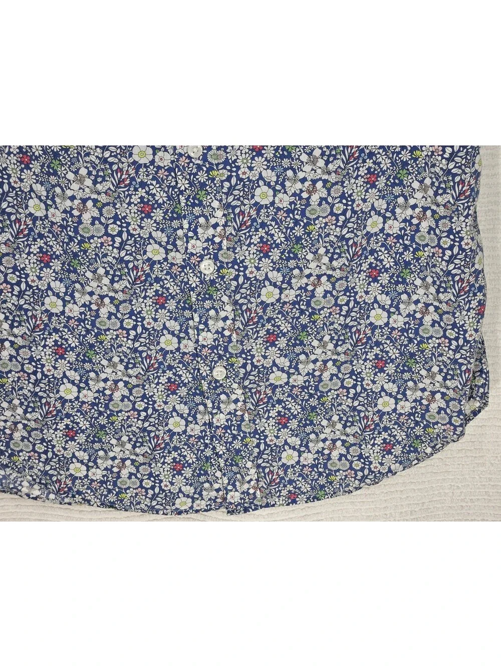 J Crew Liberty of London Men’s Short Sleeve Floral Small 100% Cotton Lawn Retro